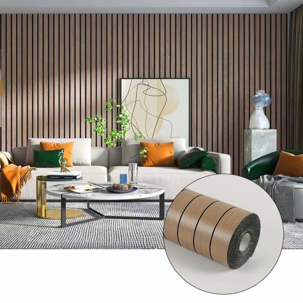DOMMO™ Houten Latten Behang