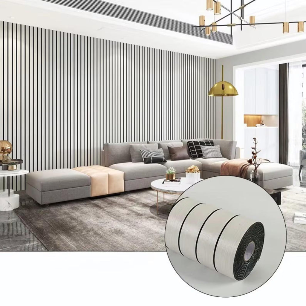 DOMMO™ Houten Latten Behang