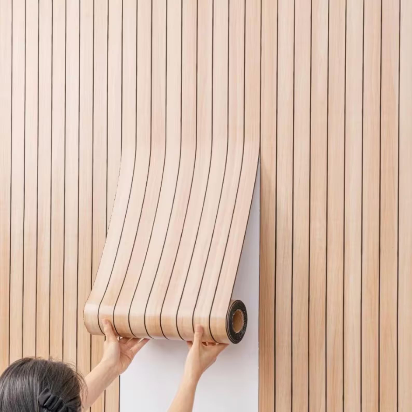 DOMMO™ Houten Latten Behang