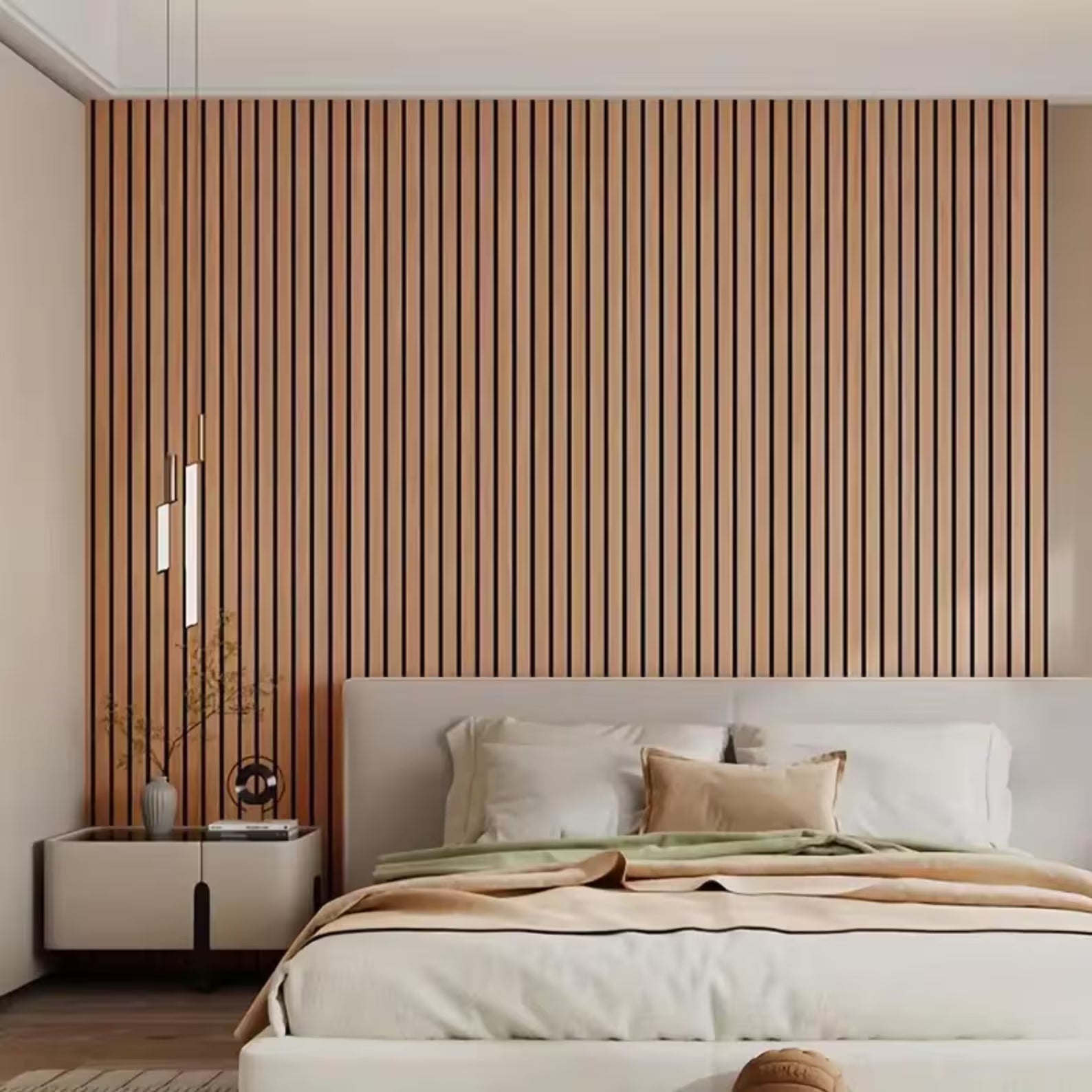 DOMMO™ Houten Latten Behang