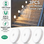 DOMMO™ MotionGlow — 3 oplaadbare bewegingssensorlampen