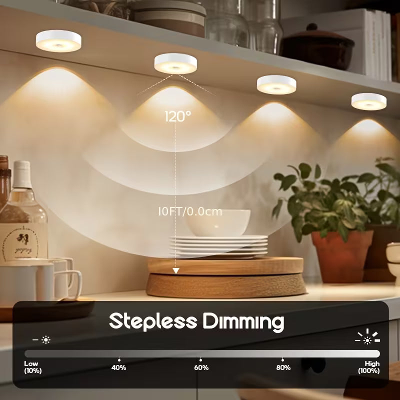 DOMMO™ MotionGlow — 3 oplaadbare bewegingssensorlampen