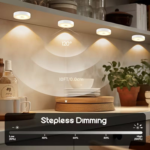 DOMMO™ MotionGlow — 3 oplaadbare bewegingssensorlampen