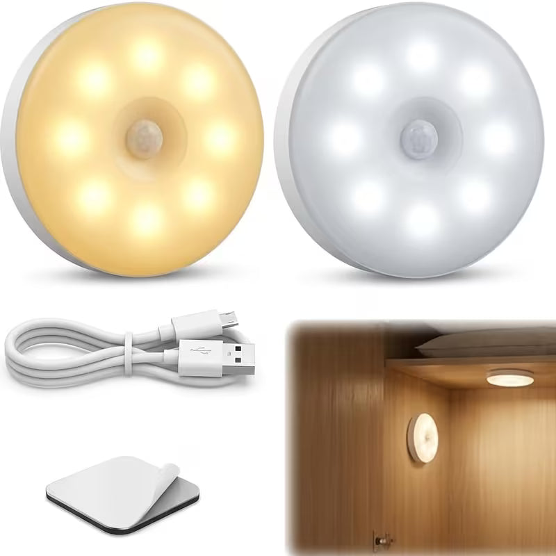 DOMMO™ MotionGlow — 3 oplaadbare bewegingssensorlampen